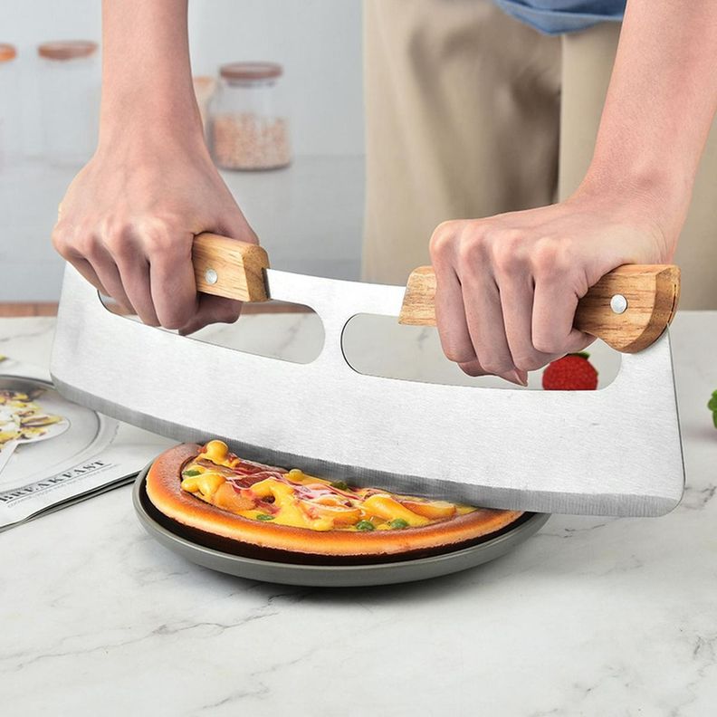Cortador Pizza Profesional Doble Mango 35 Cm Premium Norplat-1