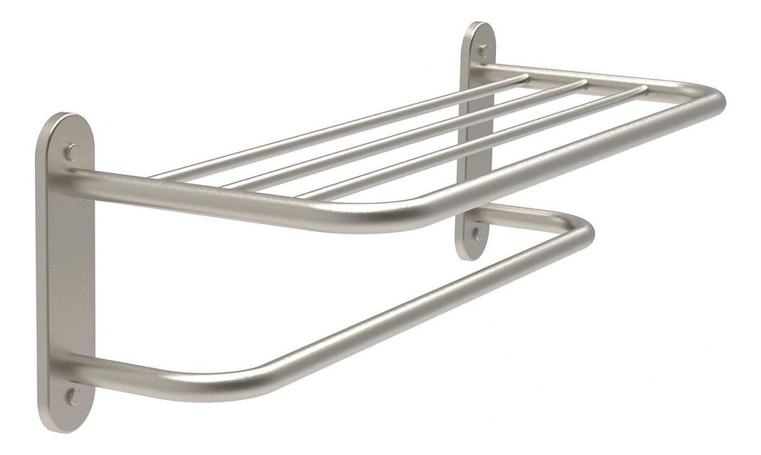 Bandeja Portatoalla Acero Inox Cepillado Toallero - Norplat -0