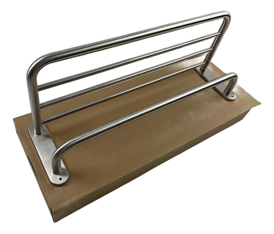 Bandeja Portatoalla Acero Inox Cepillado Toallero - Norplat -1