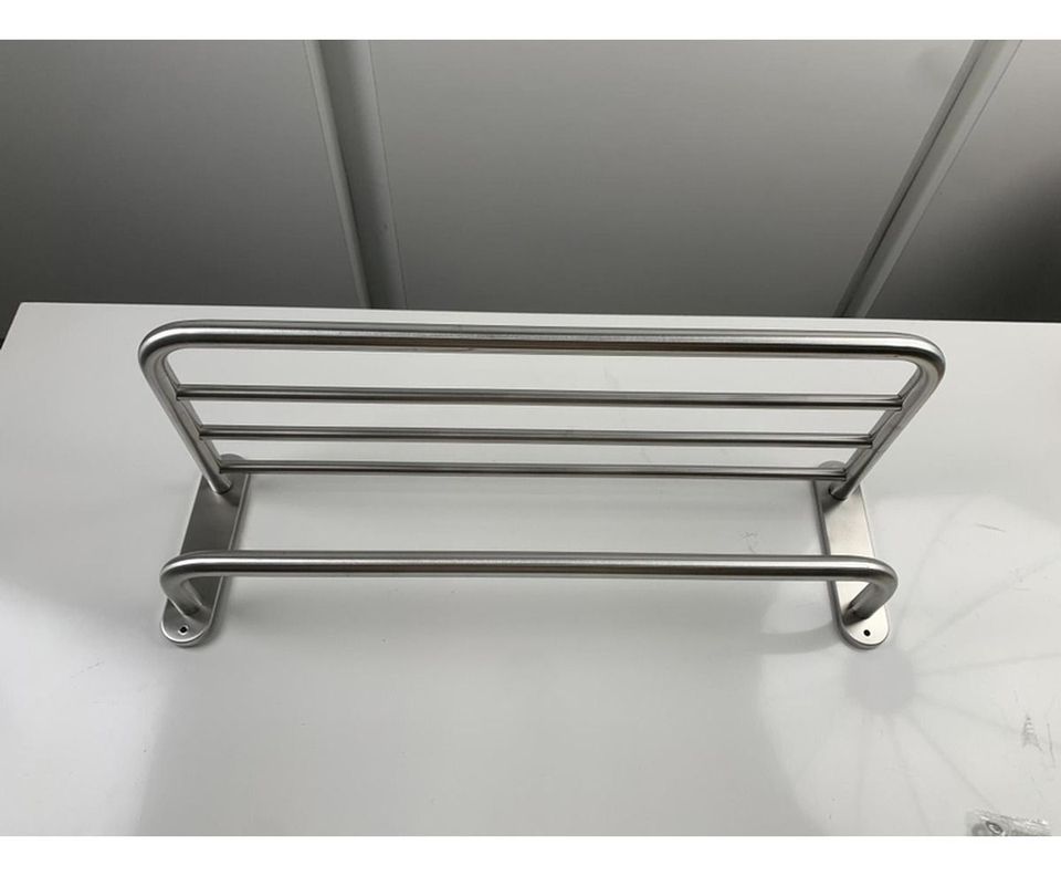 Bandeja Portatoalla Acero Inox Cepillado Toallero - Norplat -4