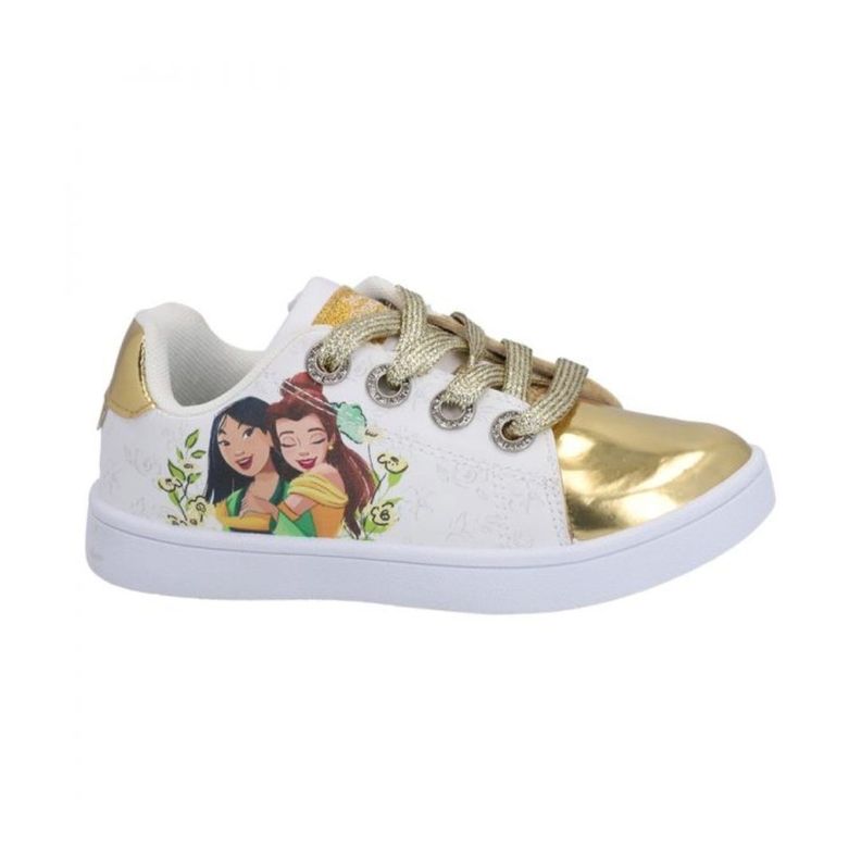 Zapatila Sportzone Pu Blanco/Dorado Princess Niñas PRICFW22-0