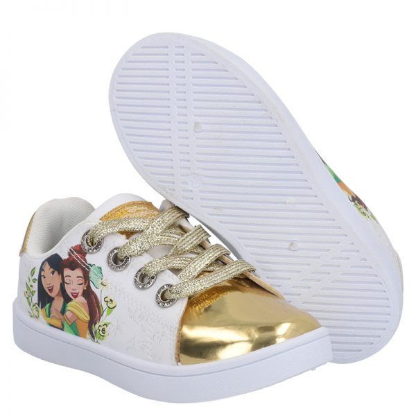 Zapatila Sportzone Pu Blanco/Dorado Princess Niñas PRICFW22-1
