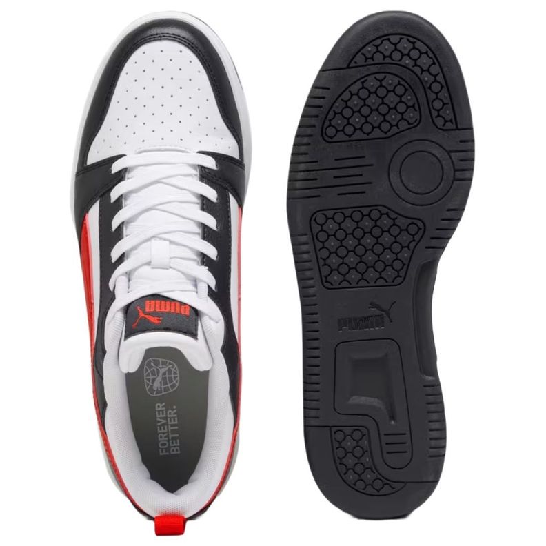 ZAPATILLAS PUMA REBOUND V6 LOW ROJO/NEGRO/BLANCO | 392328 0-2