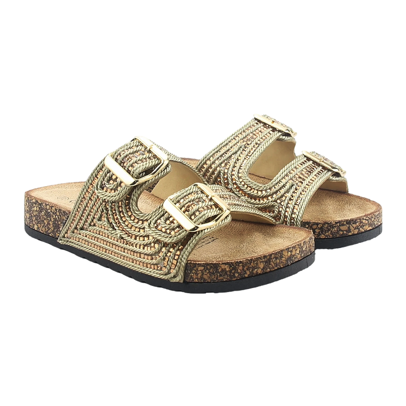 SANDALIAS CHALADA DORADAS (MUJER) | 13-DACIA-4-1
