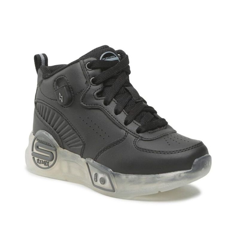 Zapatillas Skechers S-Lights Remix Niños (Luces) 400620L-BLK-0