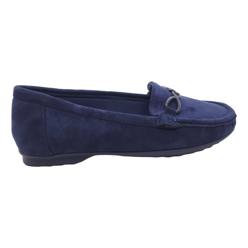 MOCASINES DE GAMUZA HUALUNAOTE AZUL | H-107-0