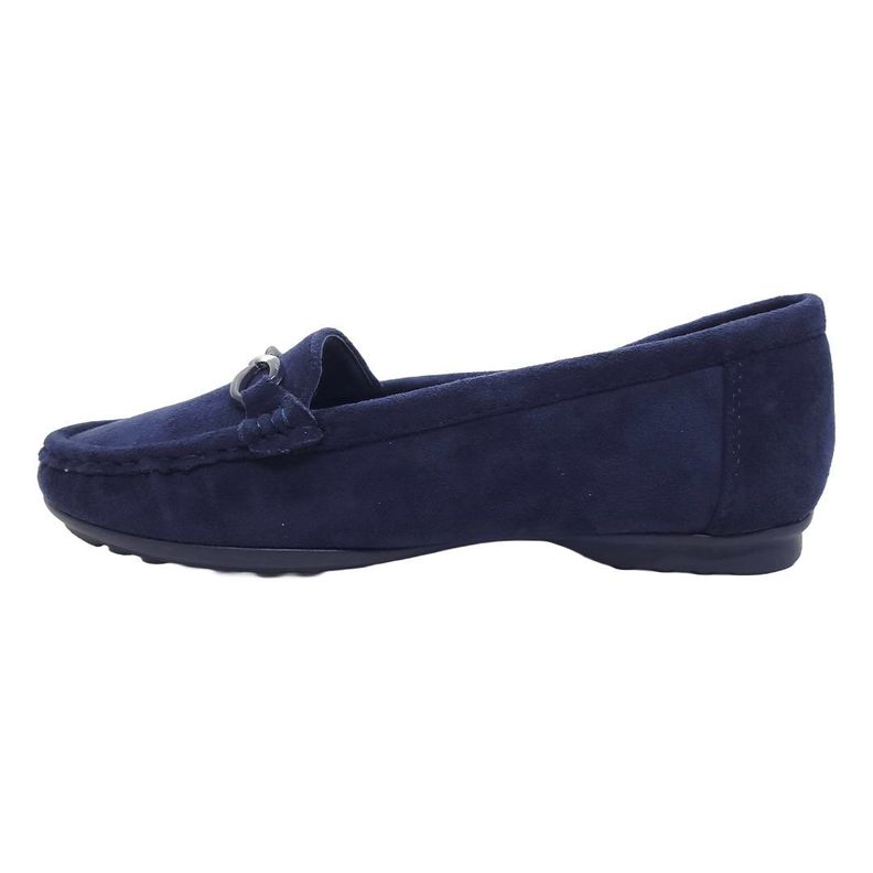 MOCASINES DE GAMUZA HUALUNAOTE AZUL | H-107-1