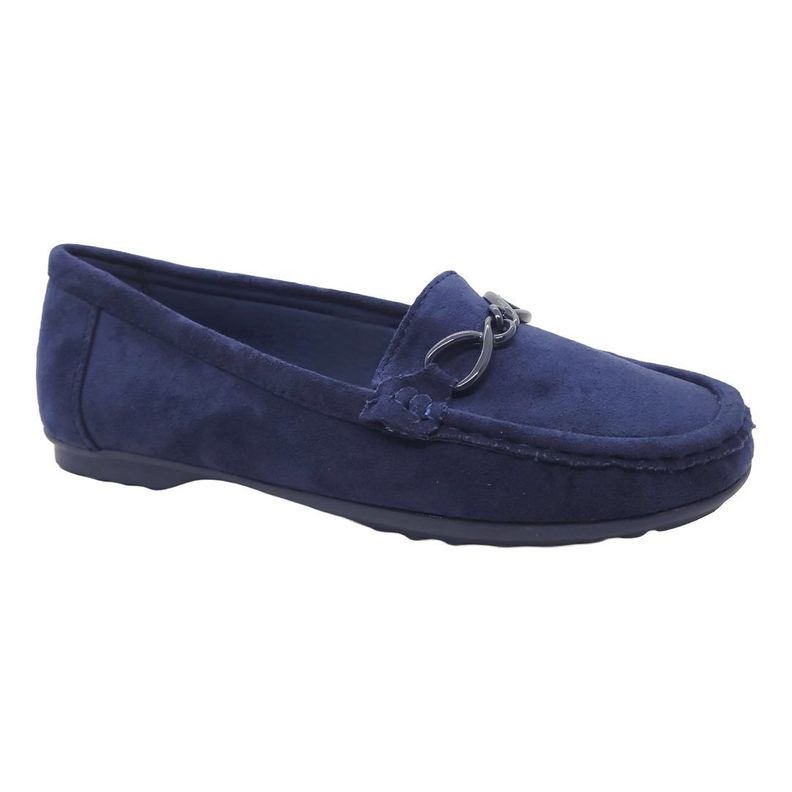 MOCASINES DE GAMUZA HUALUNAOTE AZUL | H-107-2