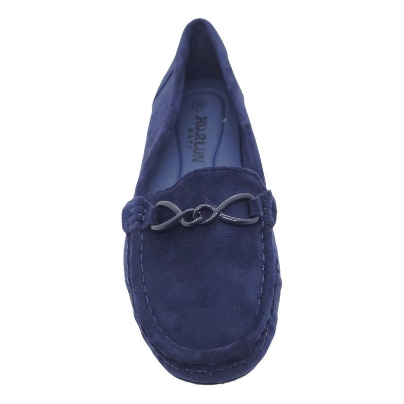 MOCASINES DE GAMUZA HUALUNAOTE AZUL | H-107-4