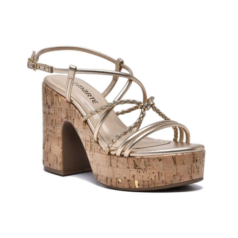 Sandalia De Fiesta Via Marte Gold 23-15802-01-0