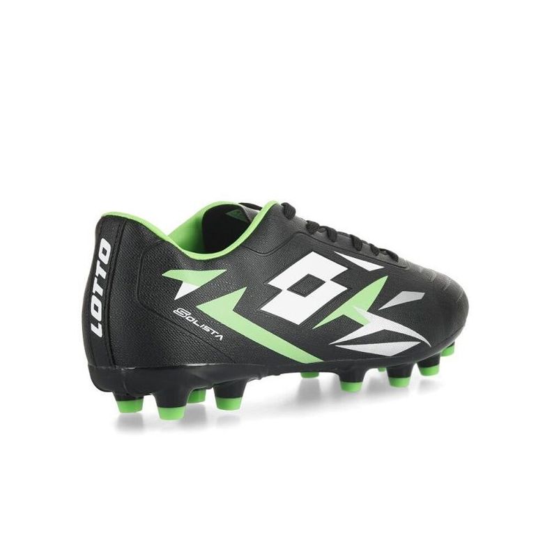 Zapato De Fútbol Niño Lotto Solista Fg Negro/verde J0463-1-3