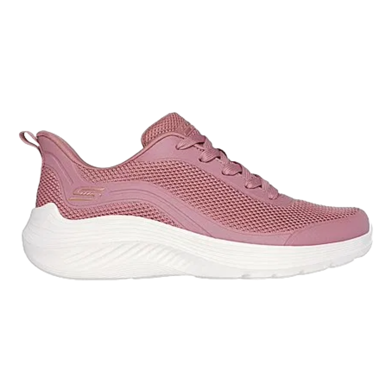 ZAPATILLAS SKECHERS BOBS SQUAD WAVES ROSADAS | 117483-ROS-0