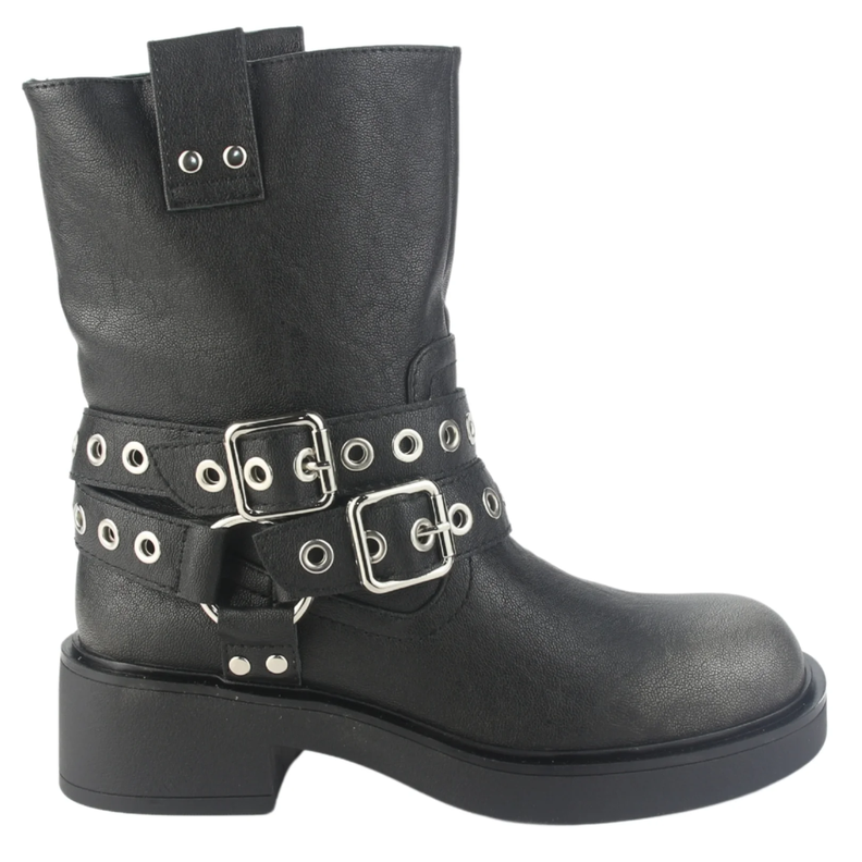 BOTINES CHALADA NEGRO 38-BIKER-5-0
