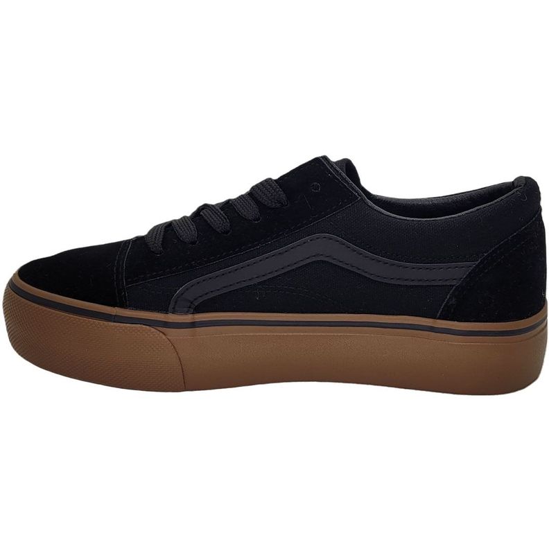 Zapatillas Boteli Negro/Café D08-2