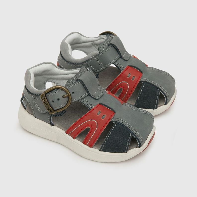 Sandalia Colloky de niño franciscana gris (21 a 27) 430501-0