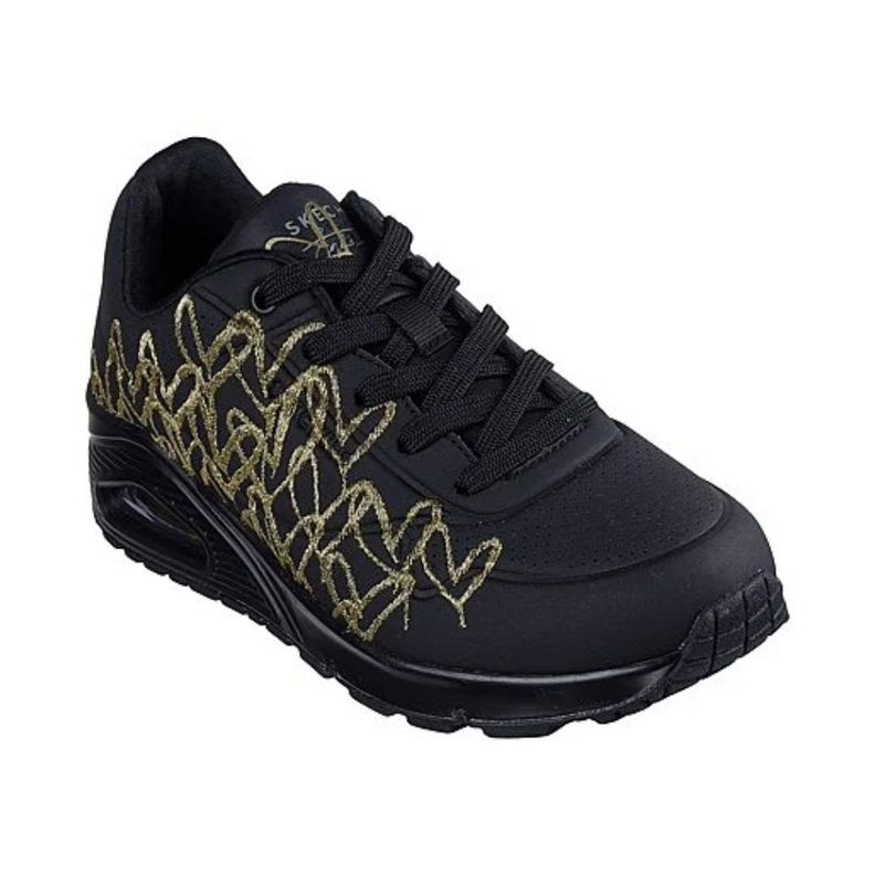 ZAPATILLAS SKECHERS UNO GOLDEN HEART 177975-BKGD-0