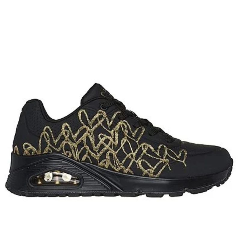 ZAPATILLAS SKECHERS UNO GOLDEN HEART 177975-BKGD-3