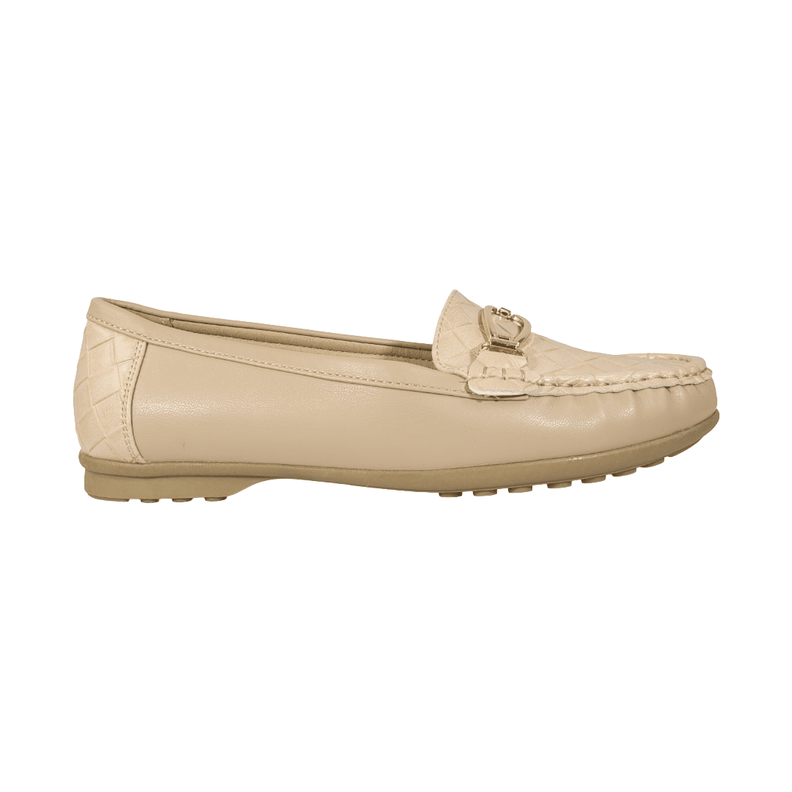 MOCASINES HUALUNAOTE BEIGE MUJER H-106