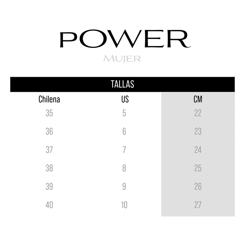 ZAPATILLAS POWER REISE NEGRAS (MUJER) | 589-6736-5