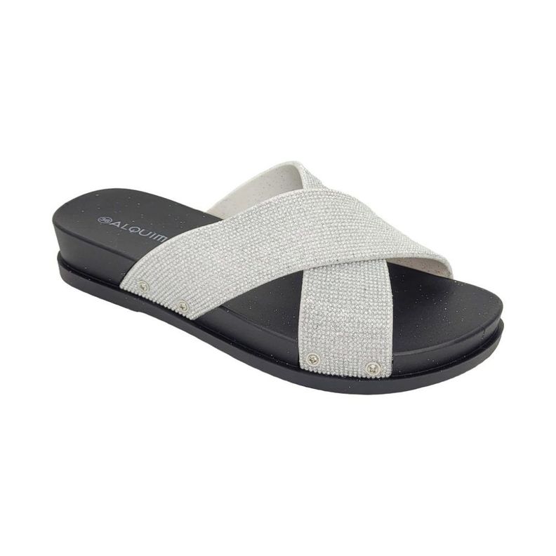 SANDALIAS ALQUIMIA WOTI PLATEADO 3659-0