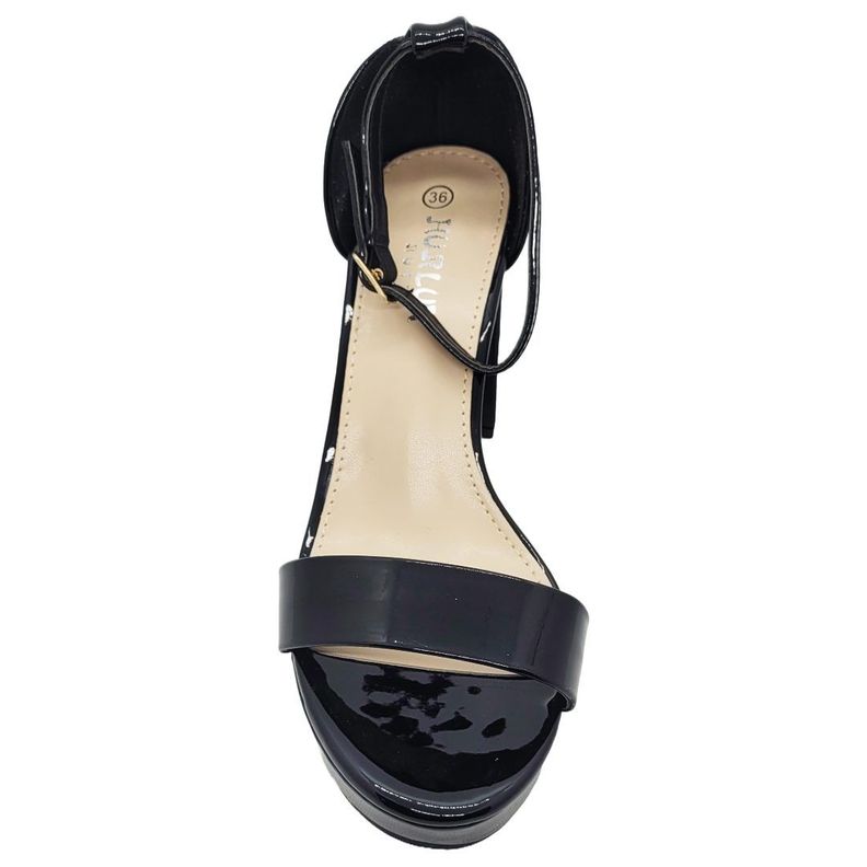 SANDALIA DE FIESTA HUALUNAOTE NEGRAS | T2119-3
