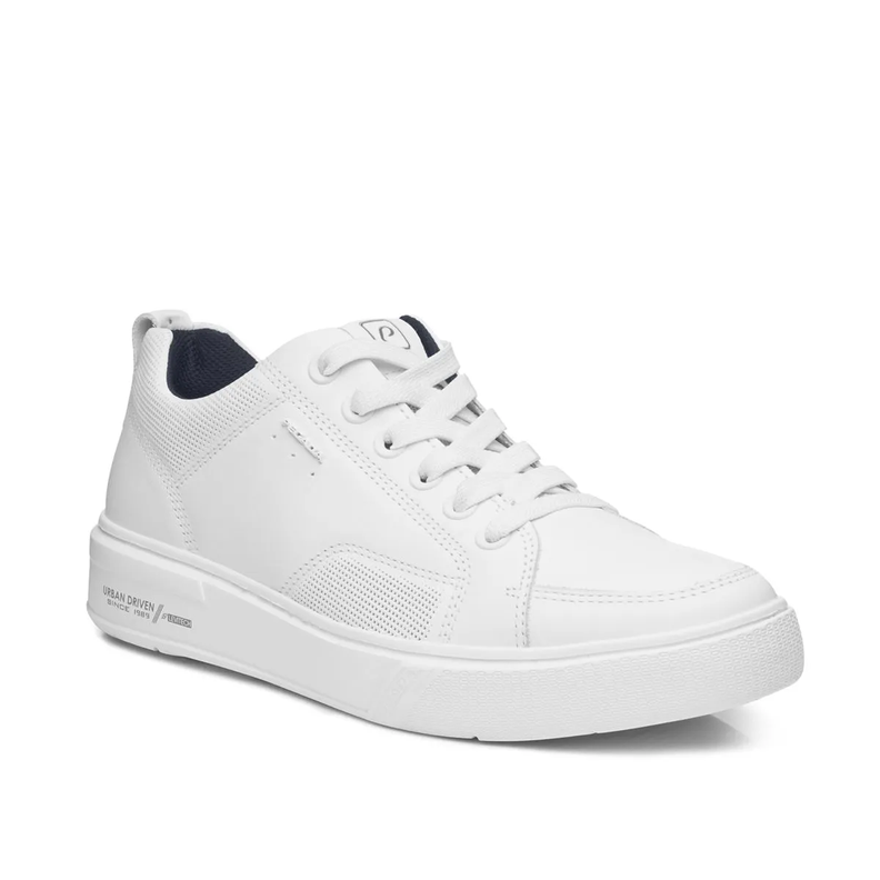 ZAPATILLAS CASUALES PEGADA DE CUERO BLANCAS 111901-01-1