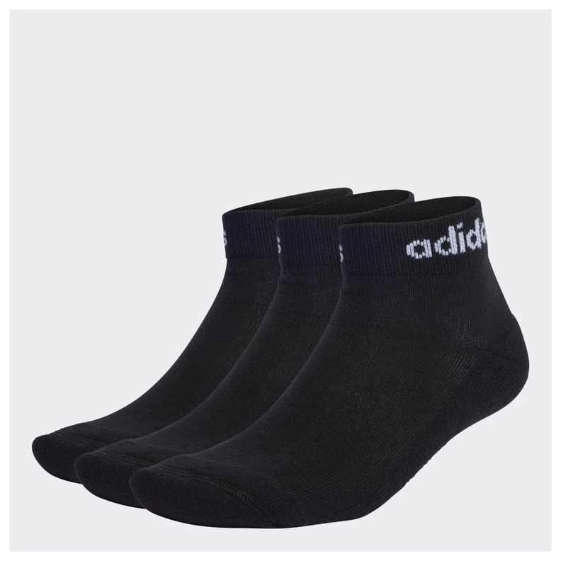 CALCETINES ADIDAS LINEAR ACOLCHADOS LARGO AL TOBILLO 3 PARES IC1303-0