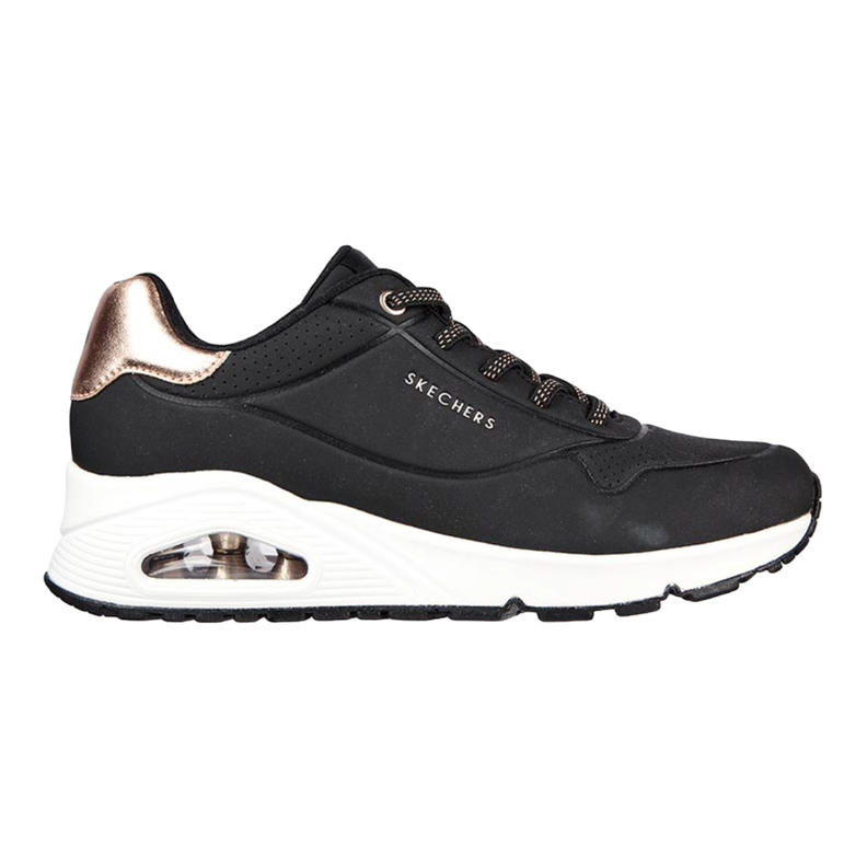 ZAPATILLAS SKECHERS UNO NEGRAS (MUJER) | 155196-BLK-0