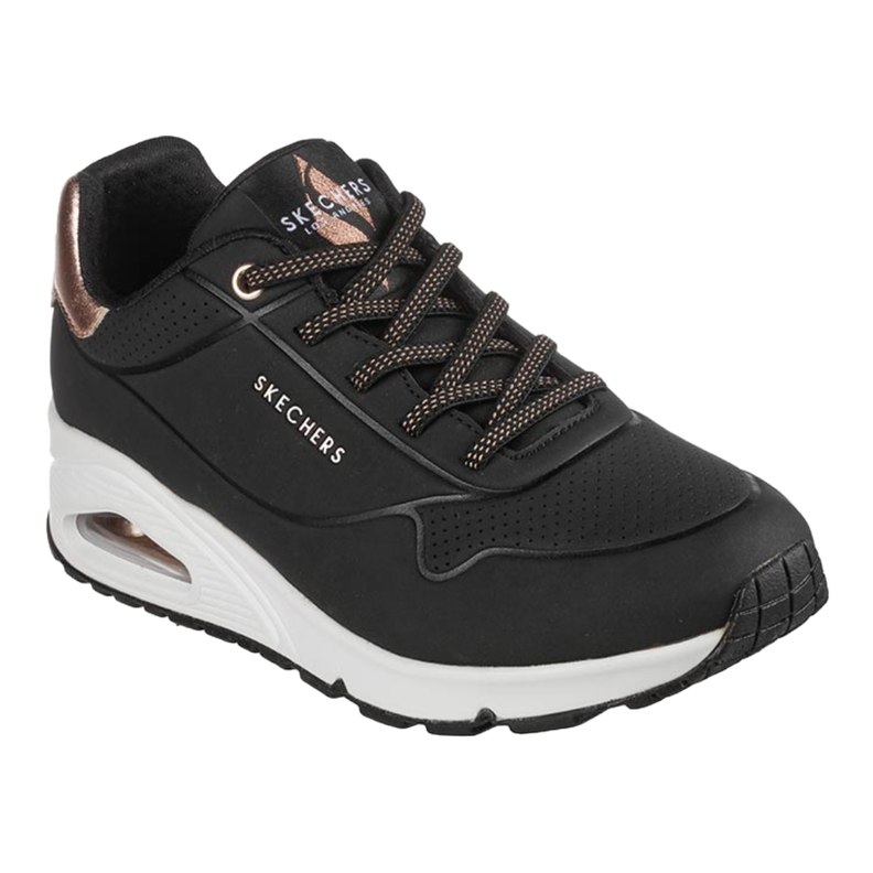 ZAPATILLAS SKECHERS UNO NEGRAS (MUJER) | 155196-BLK-1
