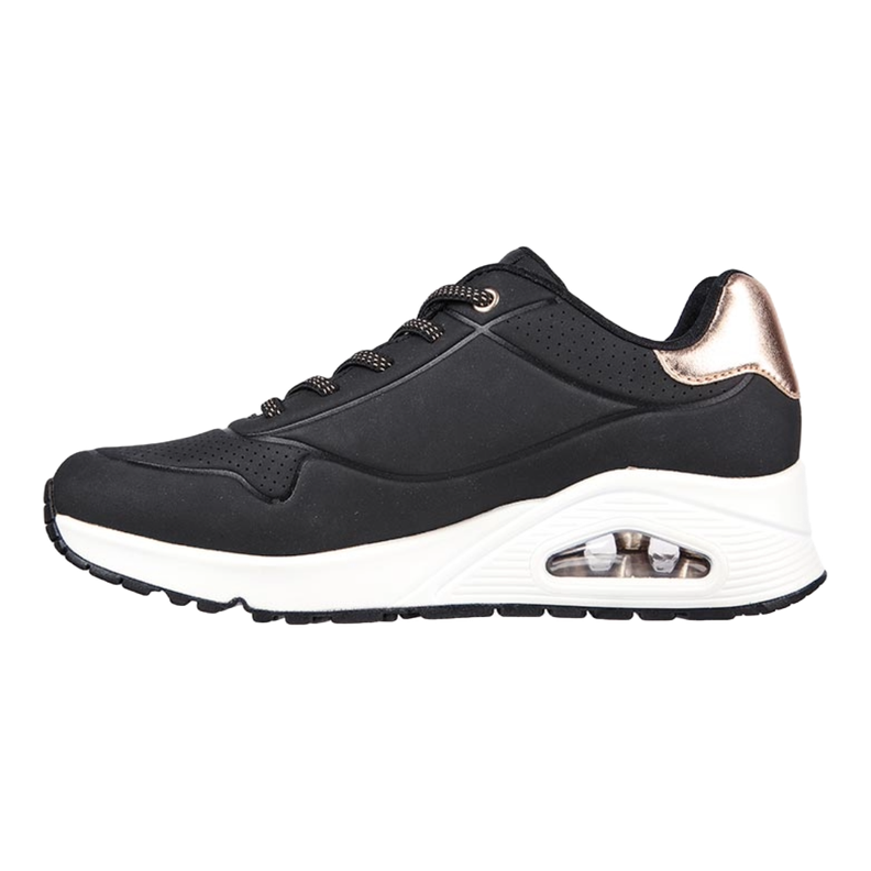ZAPATILLAS SKECHERS UNO NEGRAS (MUJER) | 155196-BLK-3