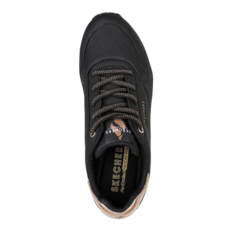 ZAPATILLAS SKECHERS UNO NEGRAS (MUJER) | 155196-BLK-4
