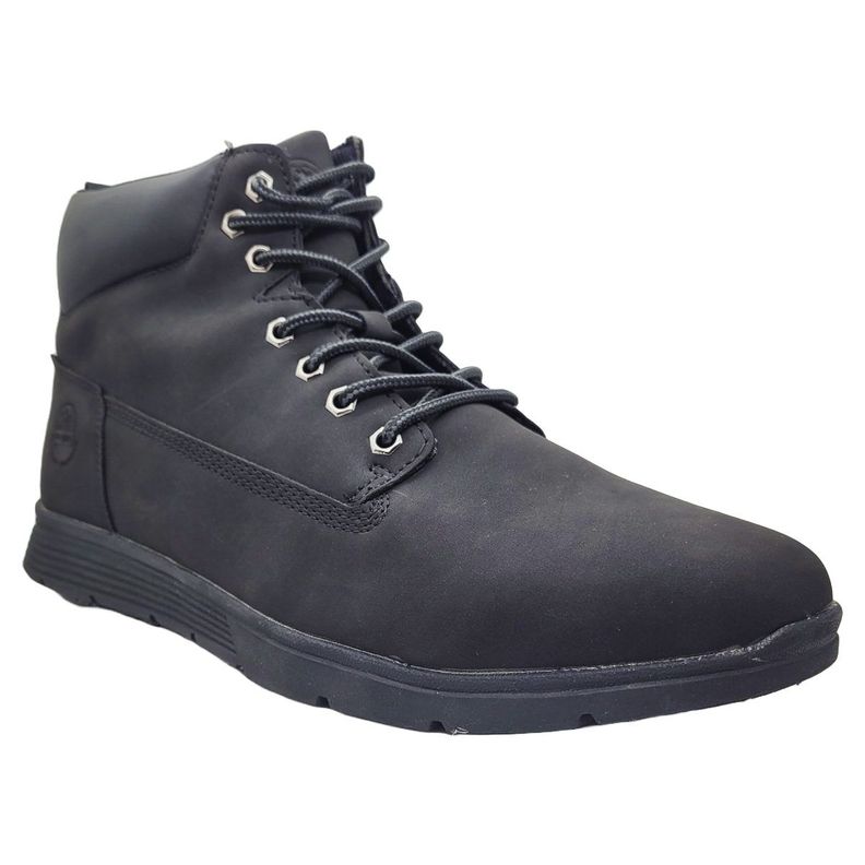 BOTINES DE SIMIL CUERO HUALUNAOTE NEGROS | WK1047-2