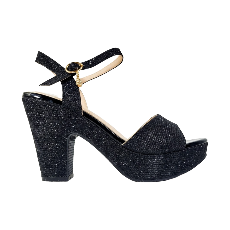 SANDALIAS DE FIESTA CALZADOS PAOLA NEGRO MUJER | 20-84