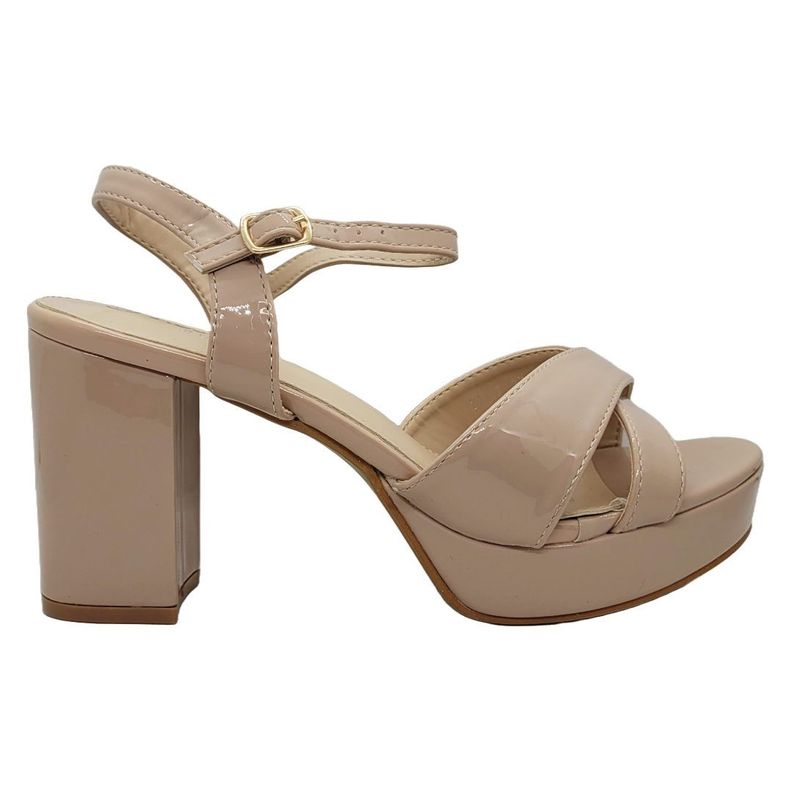 SANDALIAS DE FIESTA HUALUNAOTE PINK CHAROL | T2117-0