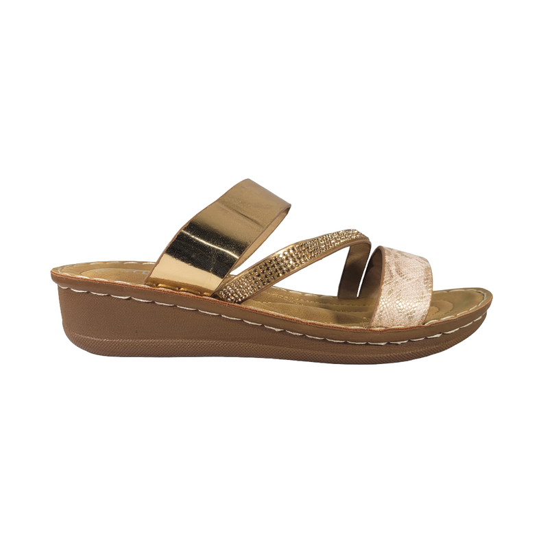 SANDALIAS AGUXI CHAMPAGNE MUJER | 6307