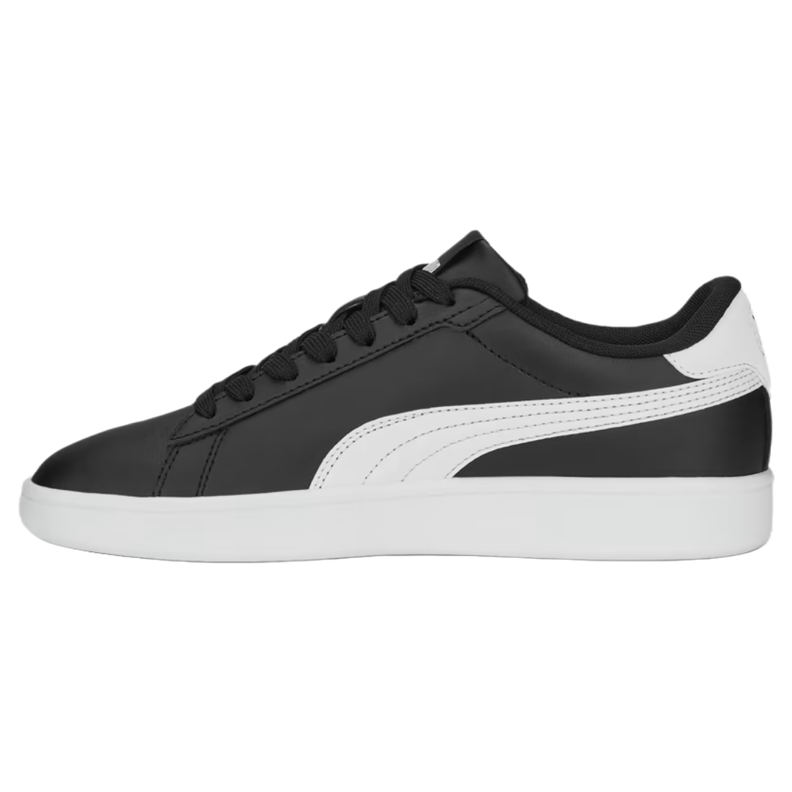 ZAPATILLAS PUMA SMASH 3.0 LEATHER JUVENIL NEGRAS | 392031 0-1