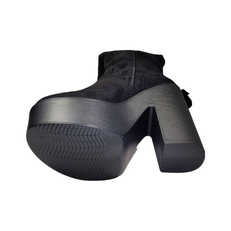 BOTA BOTELI CUERO NEGRO MUJER BT1705-2