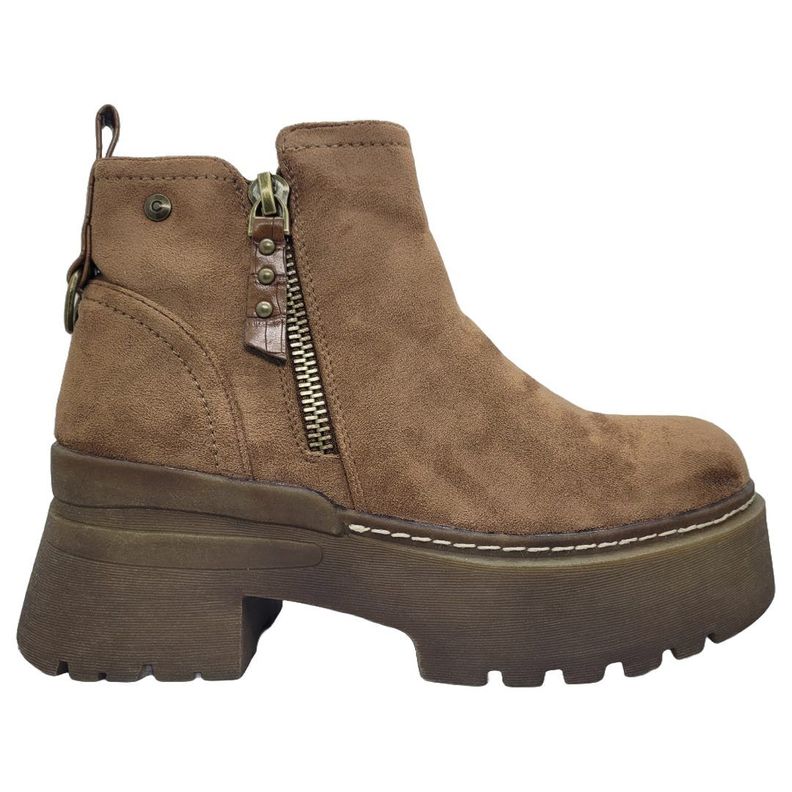 BOTINES DE GAMUZA BOTELI COLOR CAMEL | R81-0