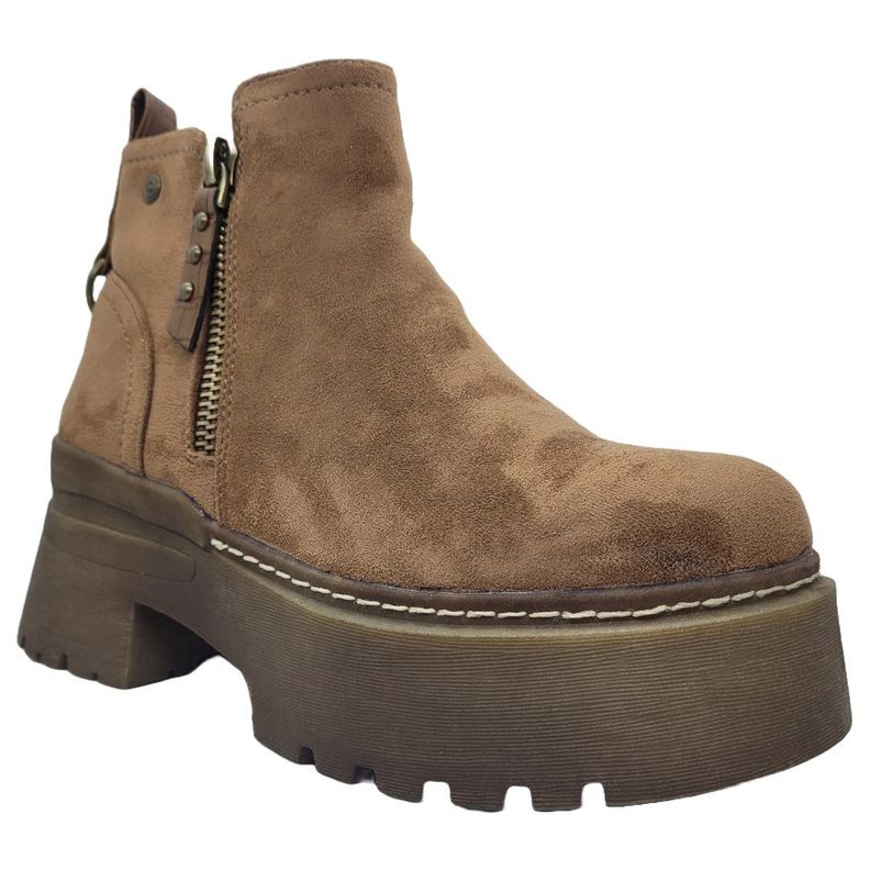 BOTINES DE GAMUZA BOTELI COLOR CAMEL | R81-2