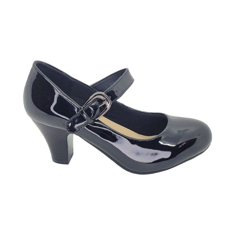 ZAPATOS ALQUIMIA CUECA NEGRO CHAROL | 3334-0