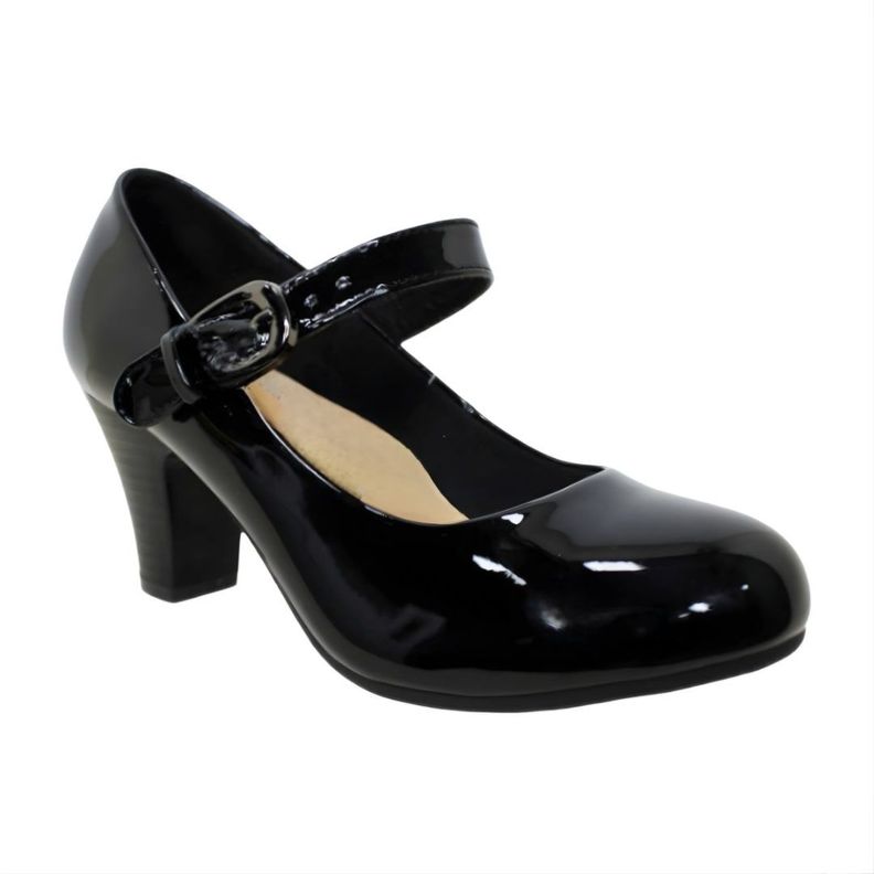 ZAPATOS ALQUIMIA CUECA NEGRO CHAROL | 3334-1