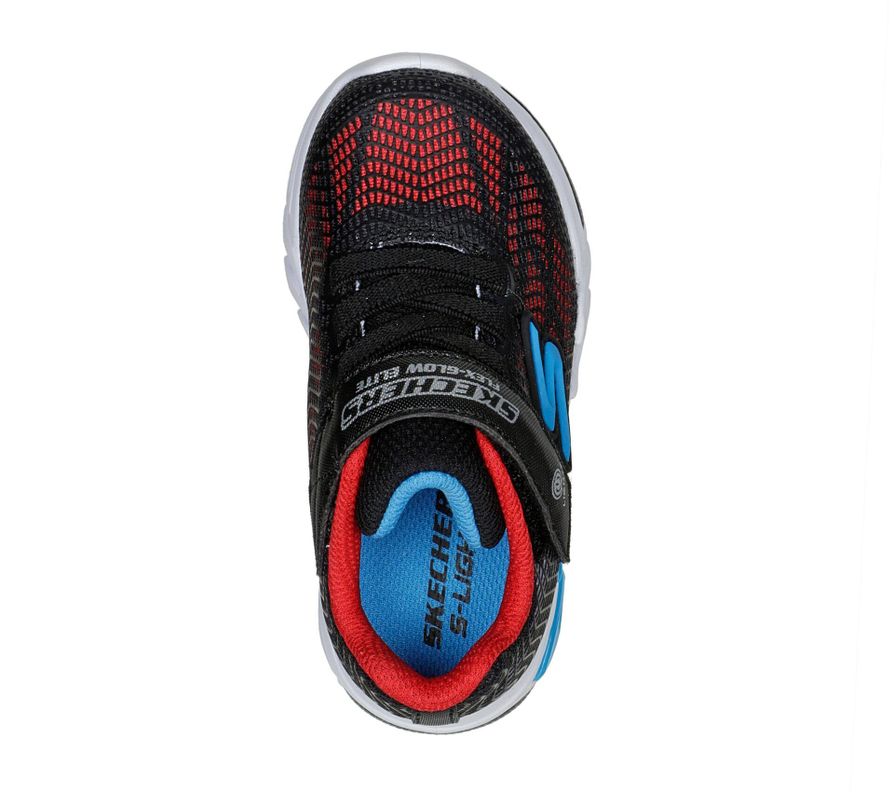 Zapatillas Skechers Flex Glow Elite Vorlo (Luces) Bebes 400137N-BKRB-1