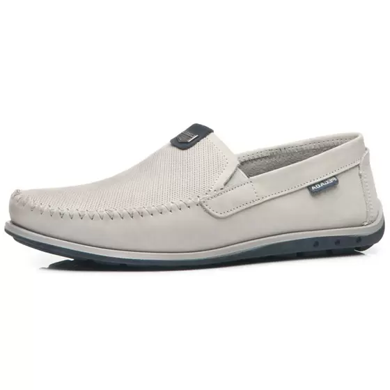 MOCASIN PEGADA BLANCO HOMBRE 141603-08-1