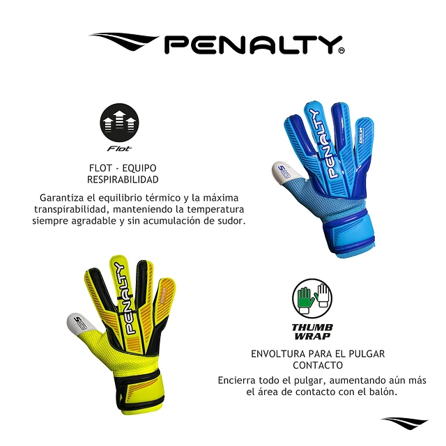 Guantes De Arquero Penalty Delta Flat Training Amarillo DELTA FLAT-2