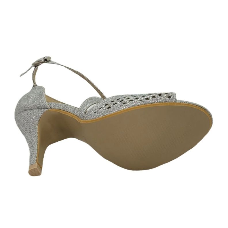 SANDALIAS VIA FRANCA DE FIESTA PLATEADO G8244-1