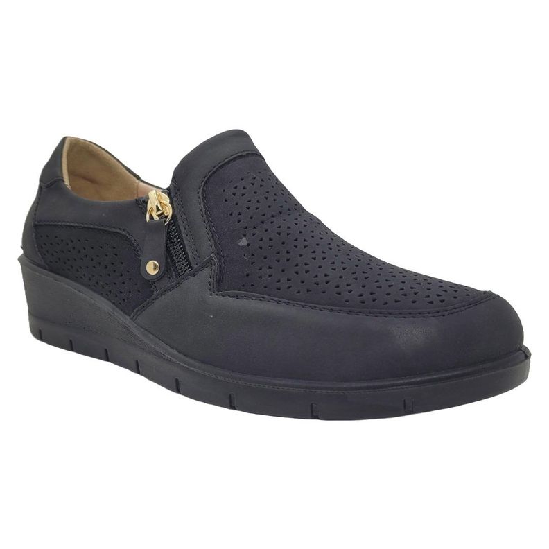ZAPATOS CASUALES DE GAMUZA NEW WALK NEGROS | C25F2011-90-2