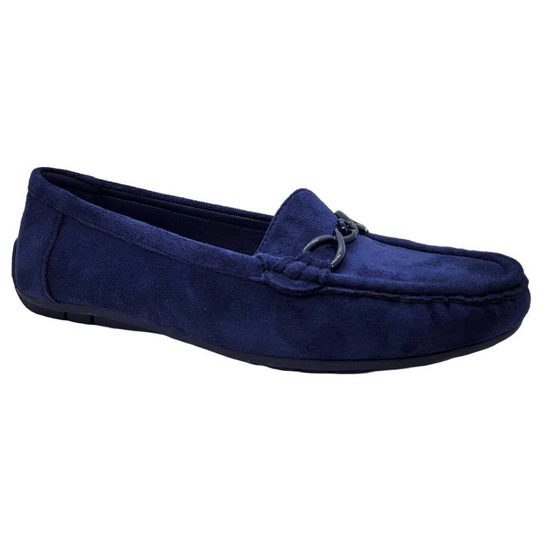 MOCASINES HUALUNAOTE GAMUZA AZULES | H-90-3