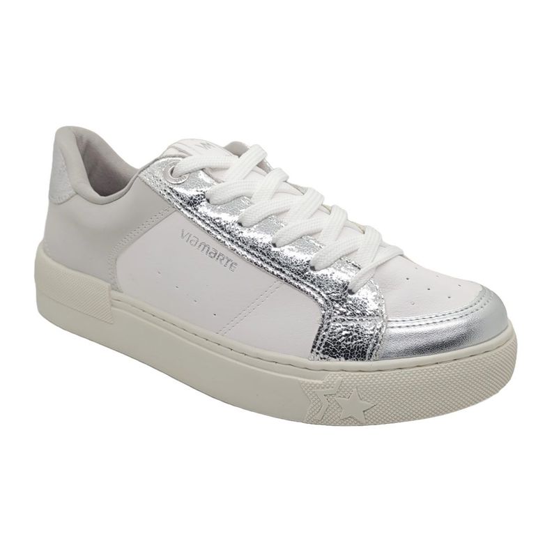 ZAPATILLAS VIA MARTE MUJER PLATEADAS | 122-001-04-0