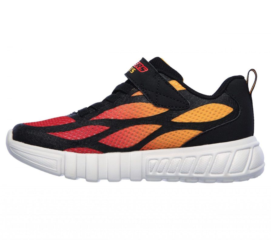 ZAPATILLAS SKECHERS FLEX GLOW DEZLOM BEBES 400016N-BKRD-3
