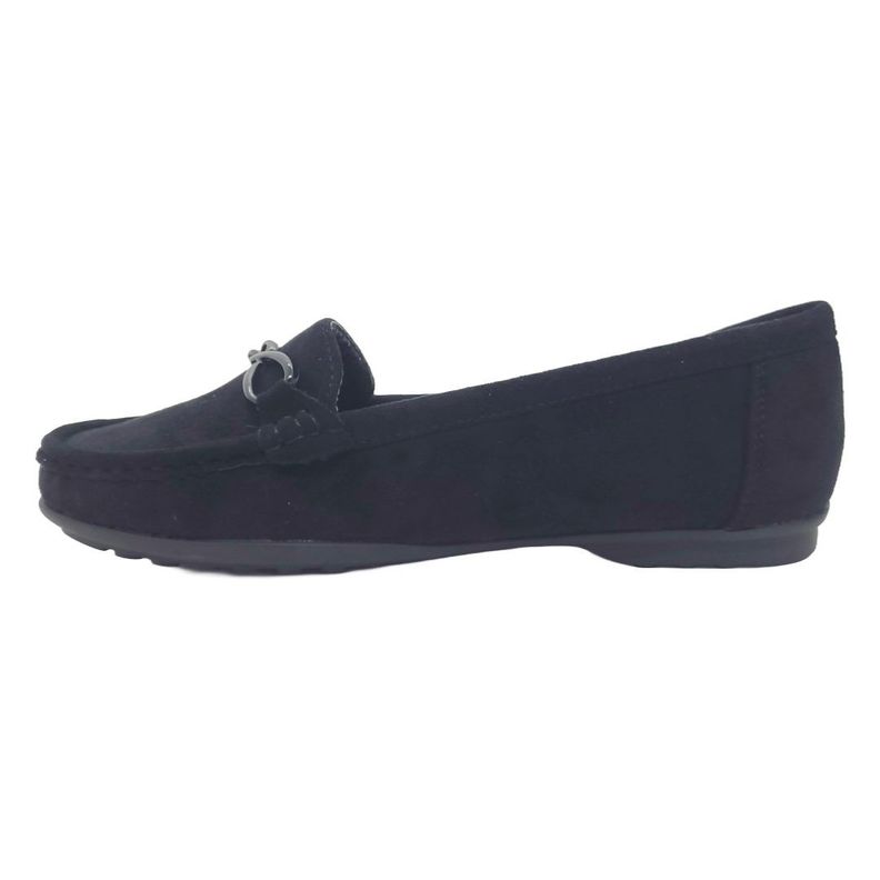 MOCASINES DE GAMUZA HUALUNAOTE NEGRO | H-107-1